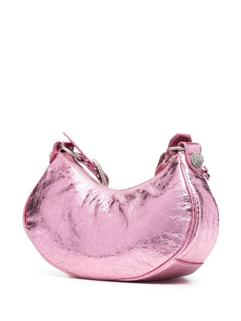 Pink Le Cagole Xs Leather Shoulder Bag