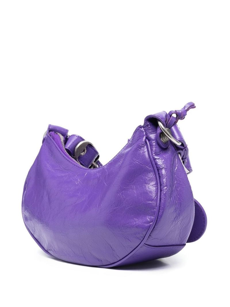 Purple Le Cagole Xs Leather Shoulder Bag