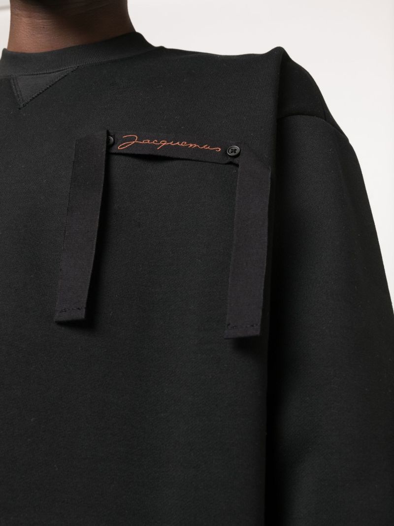Black Le Sweatshirt Col Rond Logo Sweatshirt
