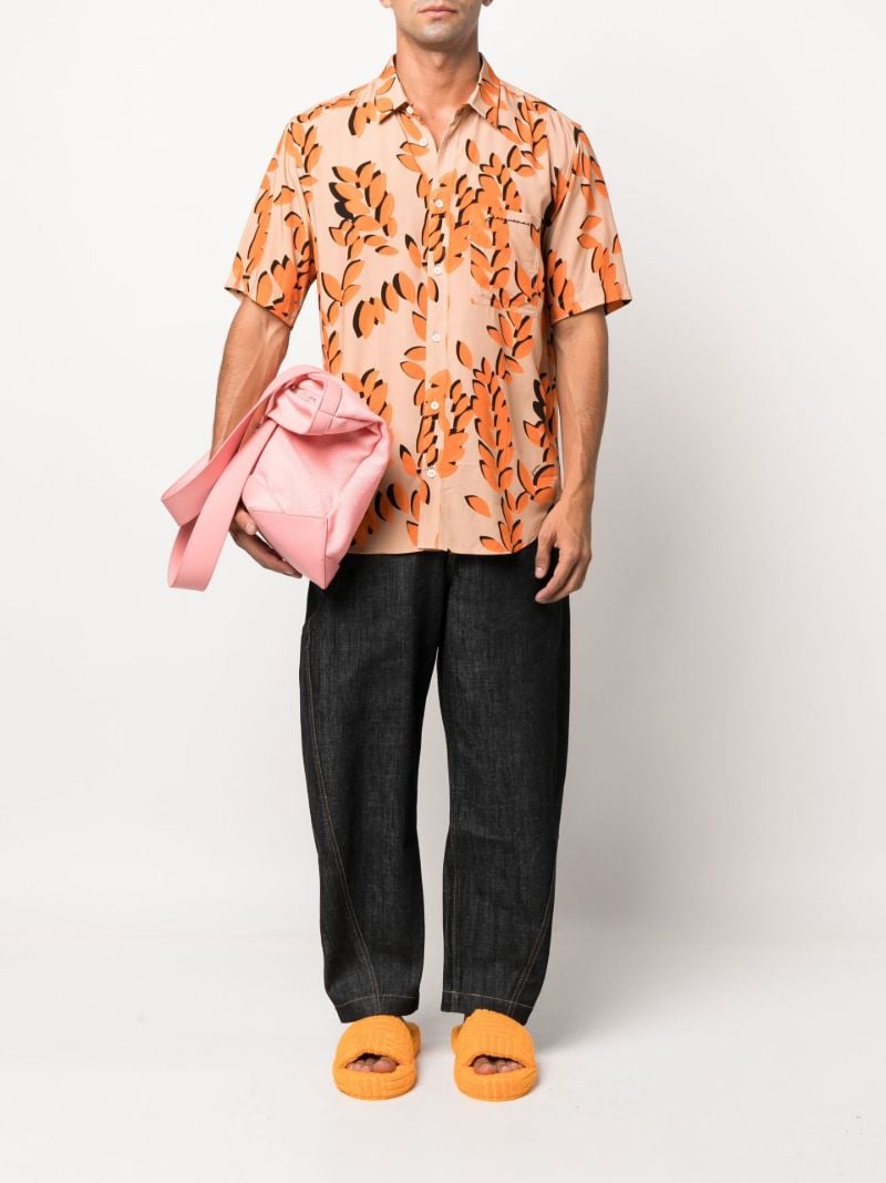 Orange La Chemise Melo Printed Shirt