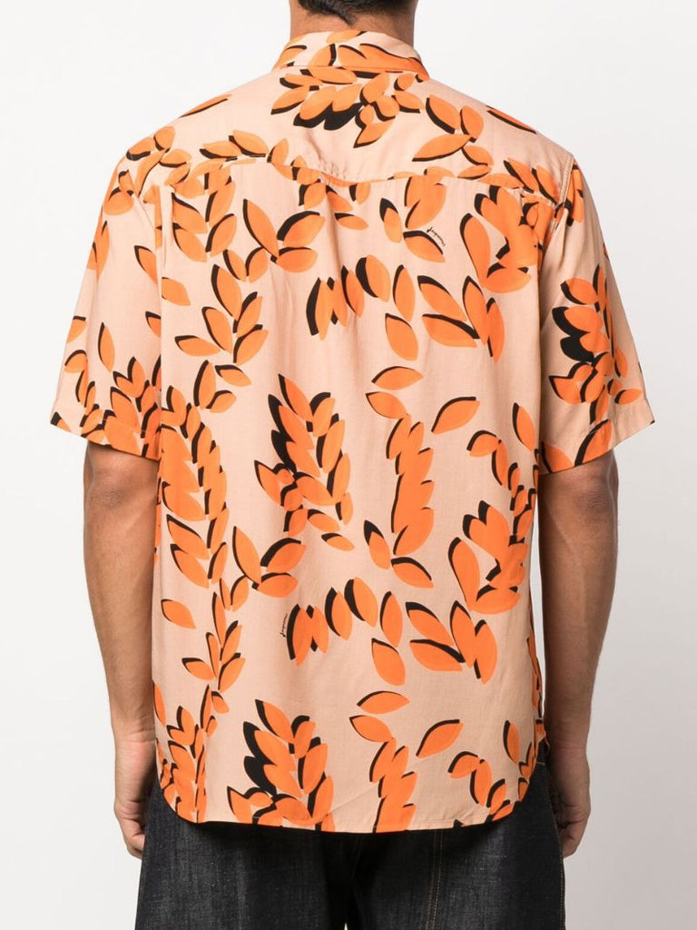 Orange La Chemise Melo Printed Shirt