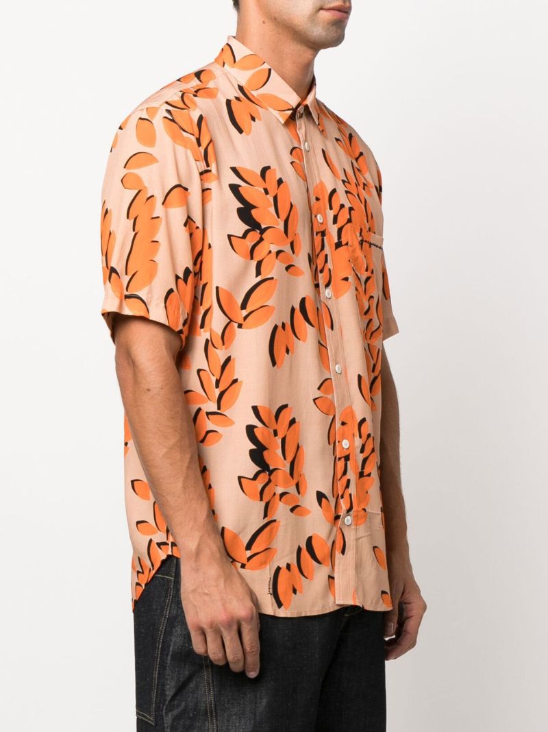Orange La Chemise Melo Printed Shirt