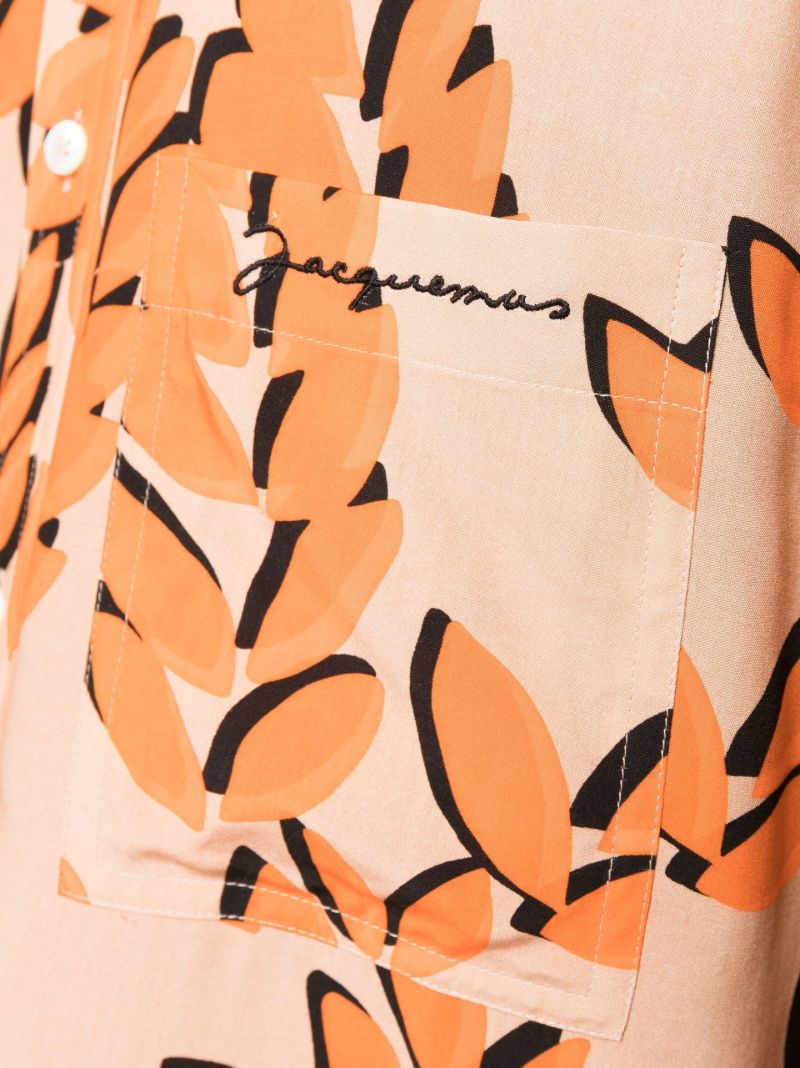 Orange La Chemise Melo Printed Shirt