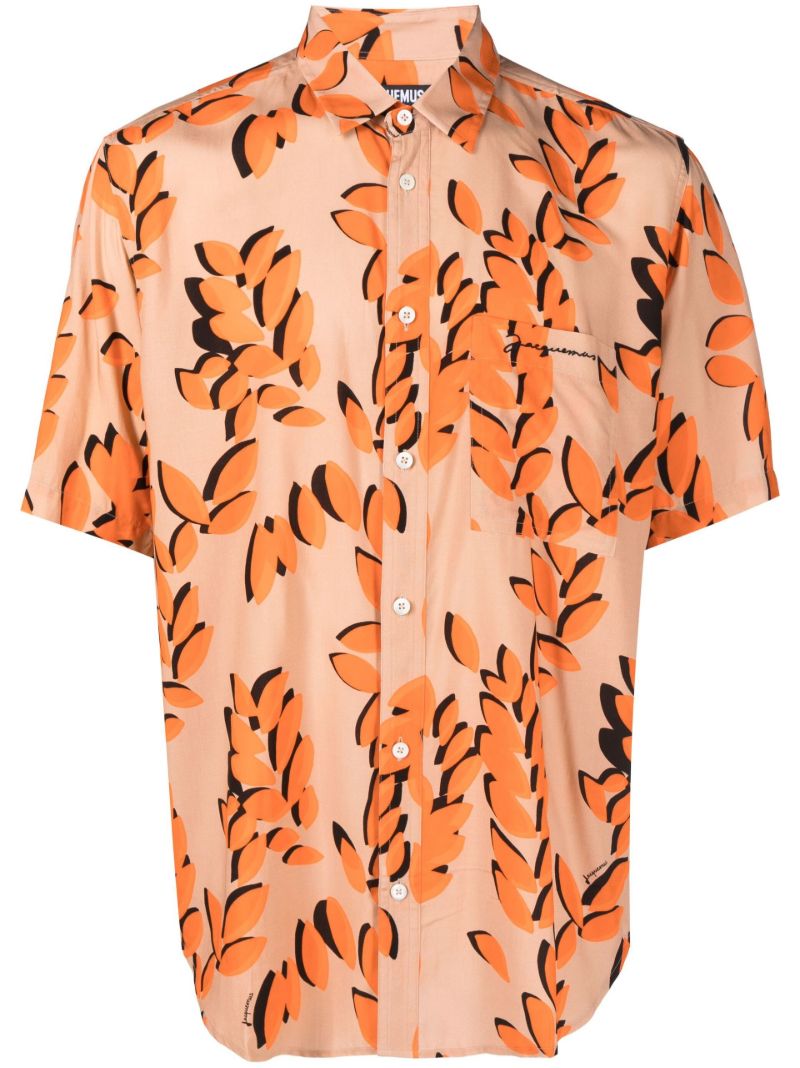 Orange La Chemise Melo Printed Shirt