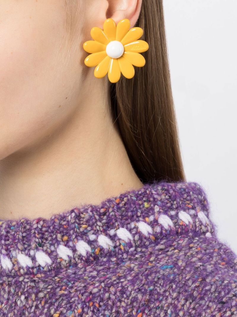 Gold-tone Flower Earrings