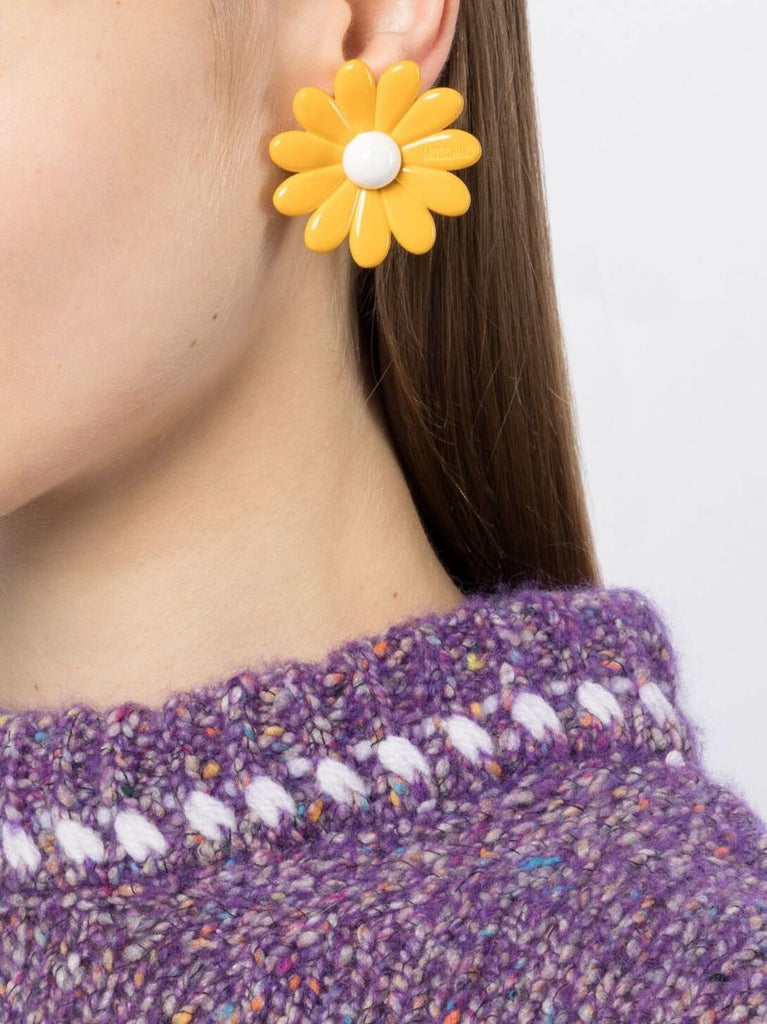 Gold-tone Flower Earrings