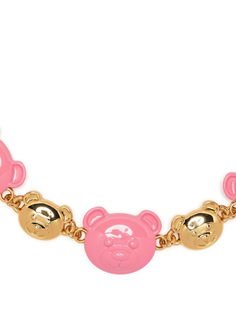 Gold-tone Teddy Bear Necklace
