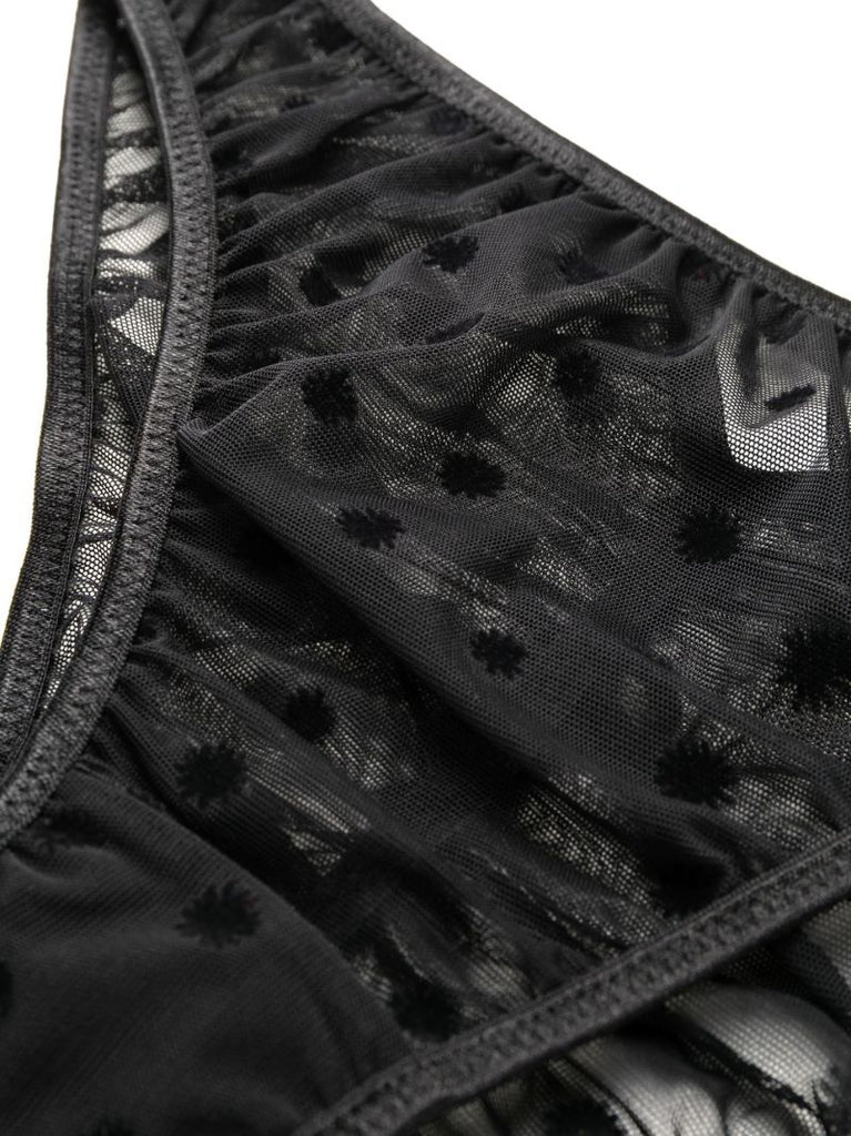 Black Lille Sheer Briefs