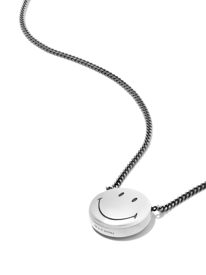 Sterling Silver Smile Necklace