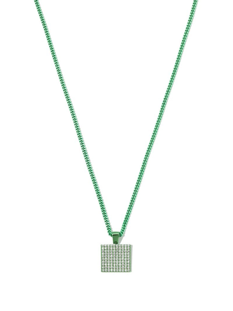 18k White Gold Long Beach Diamond Necklace