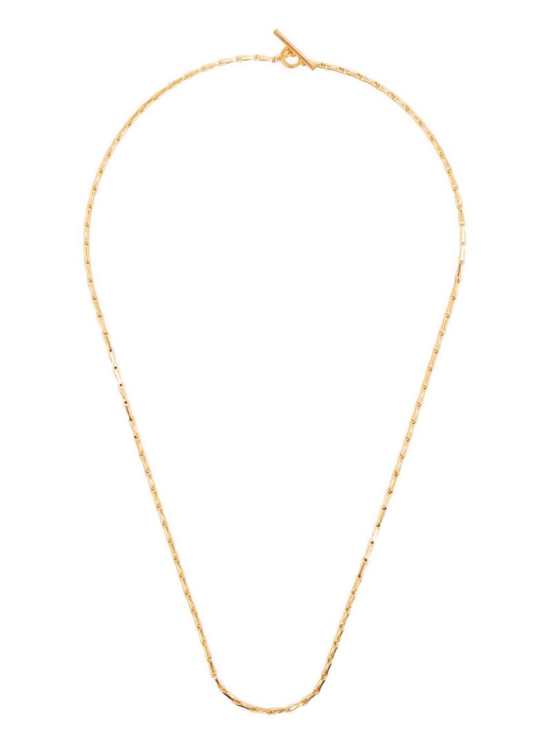 Gold-tone String Chain Necklace