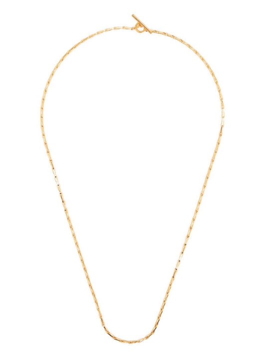 Gold-tone String Chain Necklace