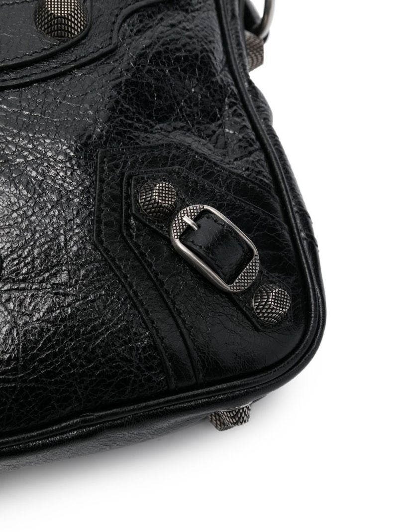Black Le Cagole Leather Cross Body Bag