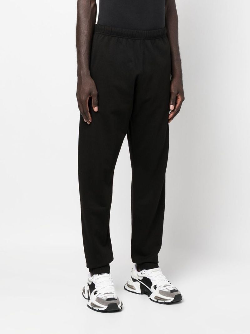 Black Boke Flower Embroidered Track Pants