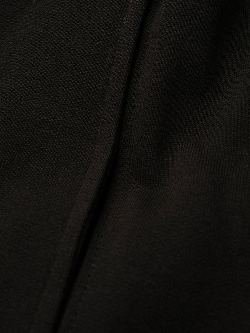 Black Boke Flower Embroidered Track Pants