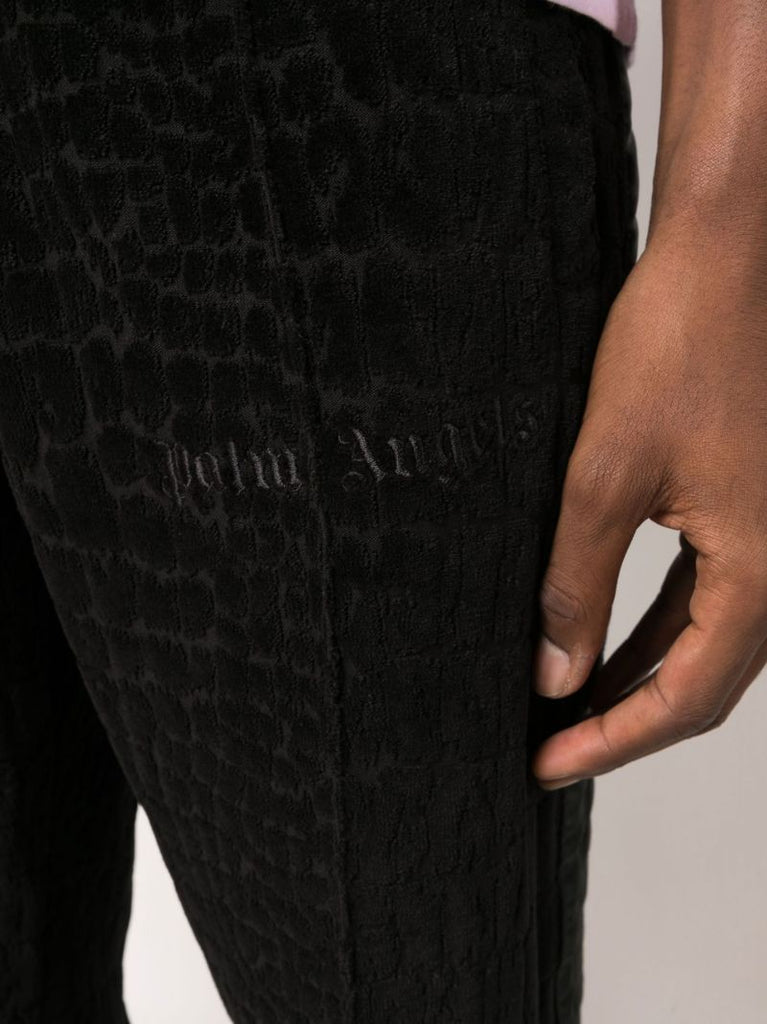 Black Tuxedo Coco Logo Track Pants