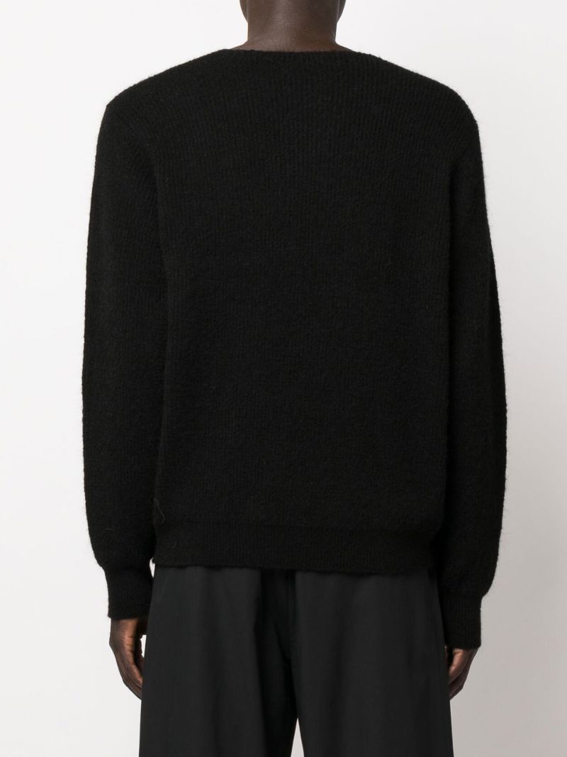 Black Le Pau Asymmetric Cardigan