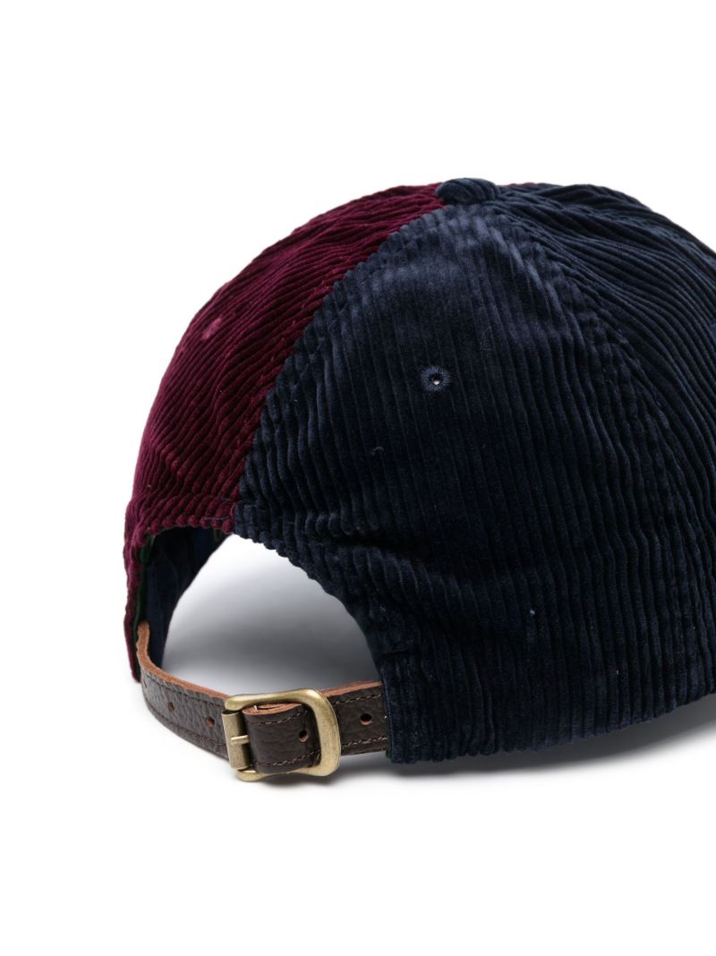 Navy Logo Corduroy Baseball Cap