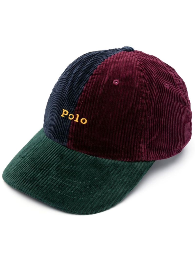 Navy Logo Corduroy Baseball Cap