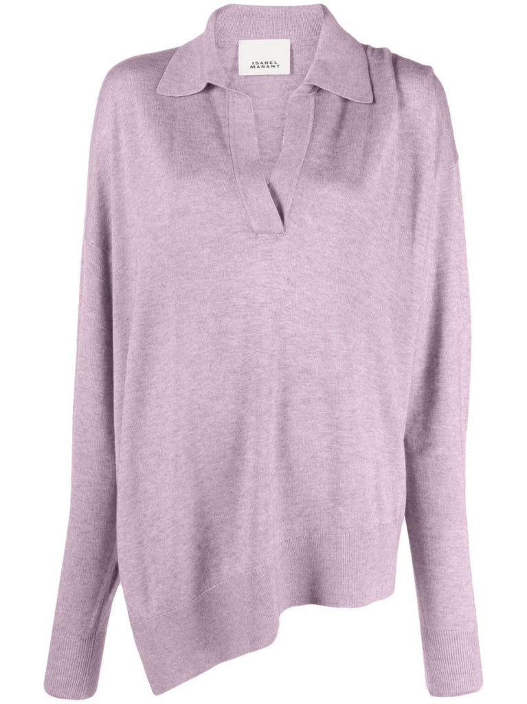 Purple Giliane Asymmetric Sweater