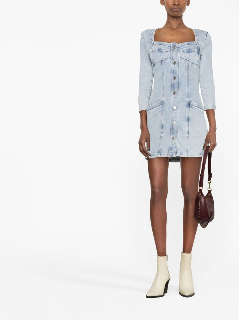 Blue Denim Mini Dress