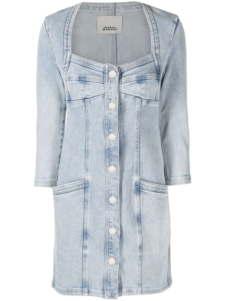 Blue Denim Mini Dress