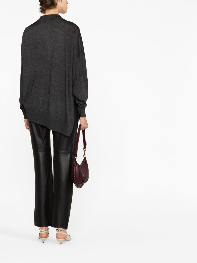 Grey Giliane Asymmetric Sweater