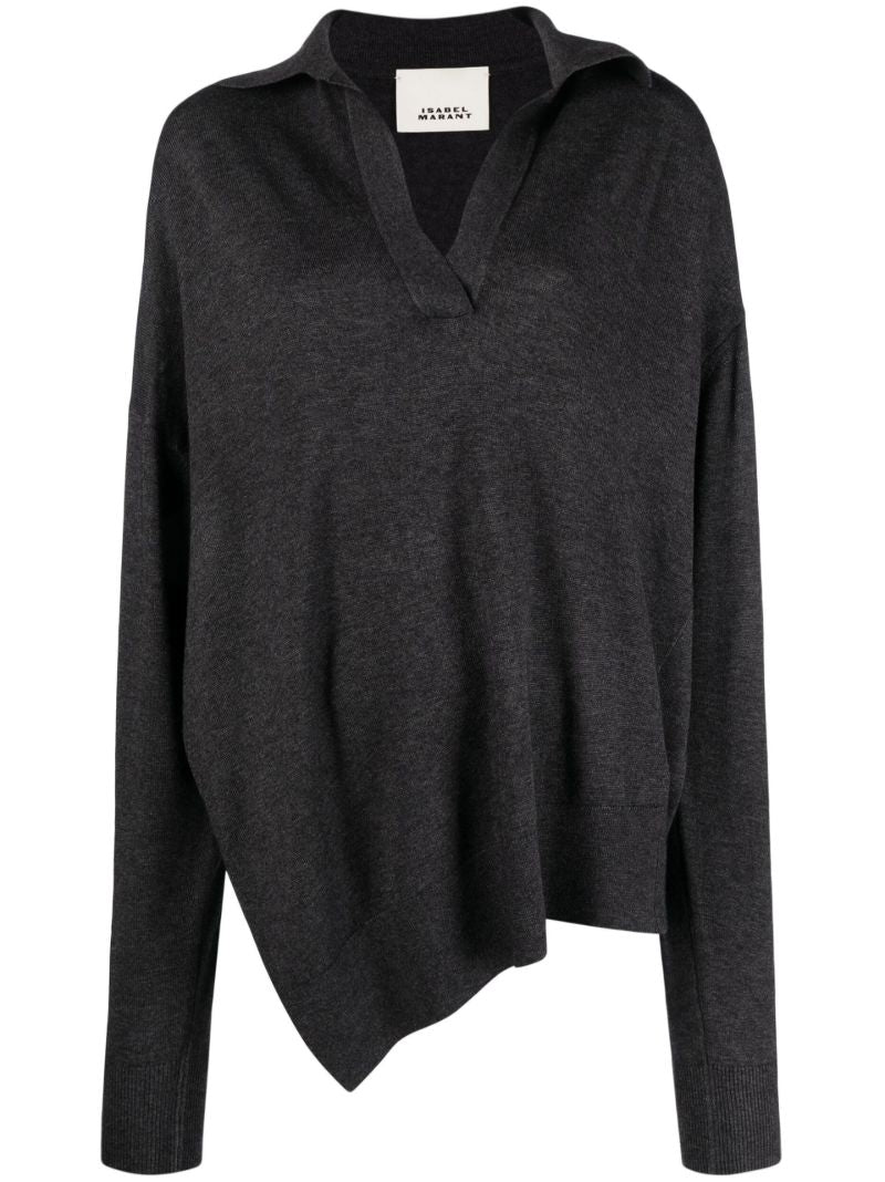 Grey Giliane Asymmetric Sweater