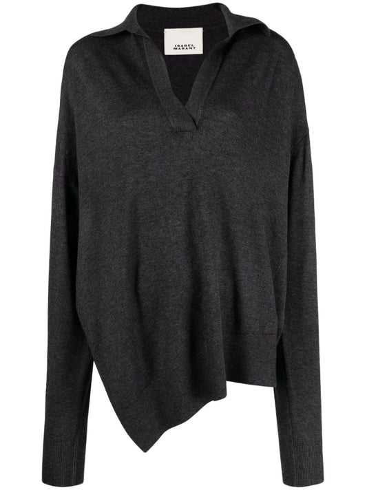 Grey Giliane Asymmetric Sweater