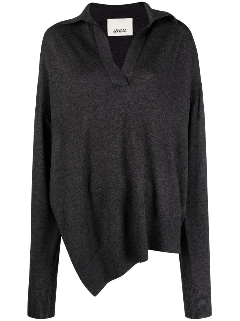 Grey Giliane Asymmetric Sweater