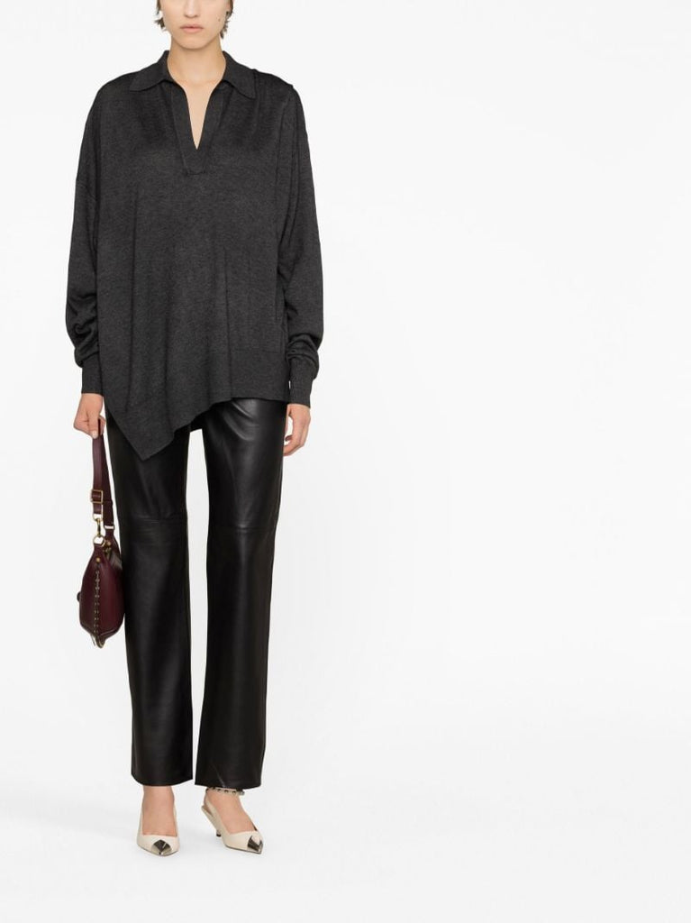 Grey Giliane Asymmetric Sweater