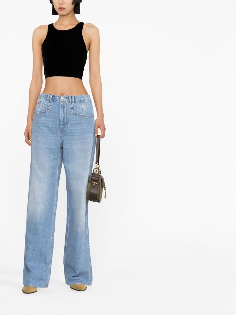 Blue Lemony Wide-leg Jeans