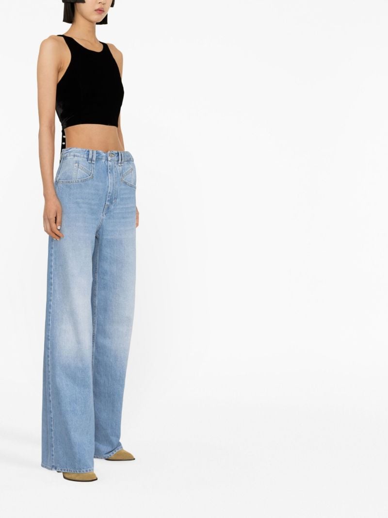 Blue Lemony Wide-leg Jeans