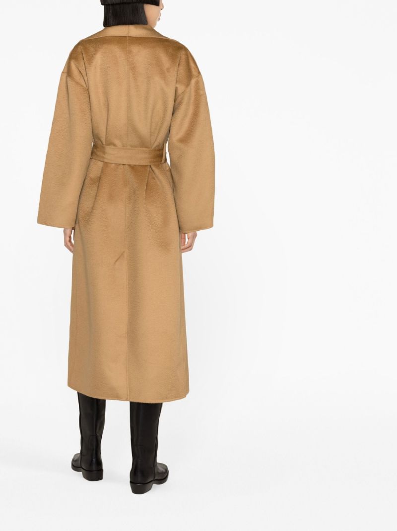 Neutral Jore Wool Wrap Coat
