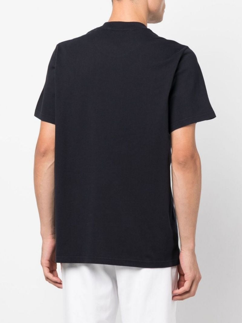 Blue Logo Cotton T-shirt