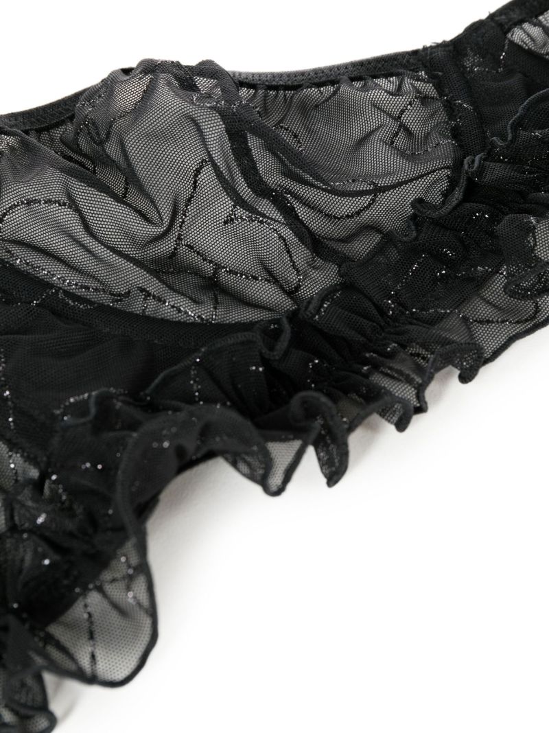 Black Falaise Sheer Underwire Bra