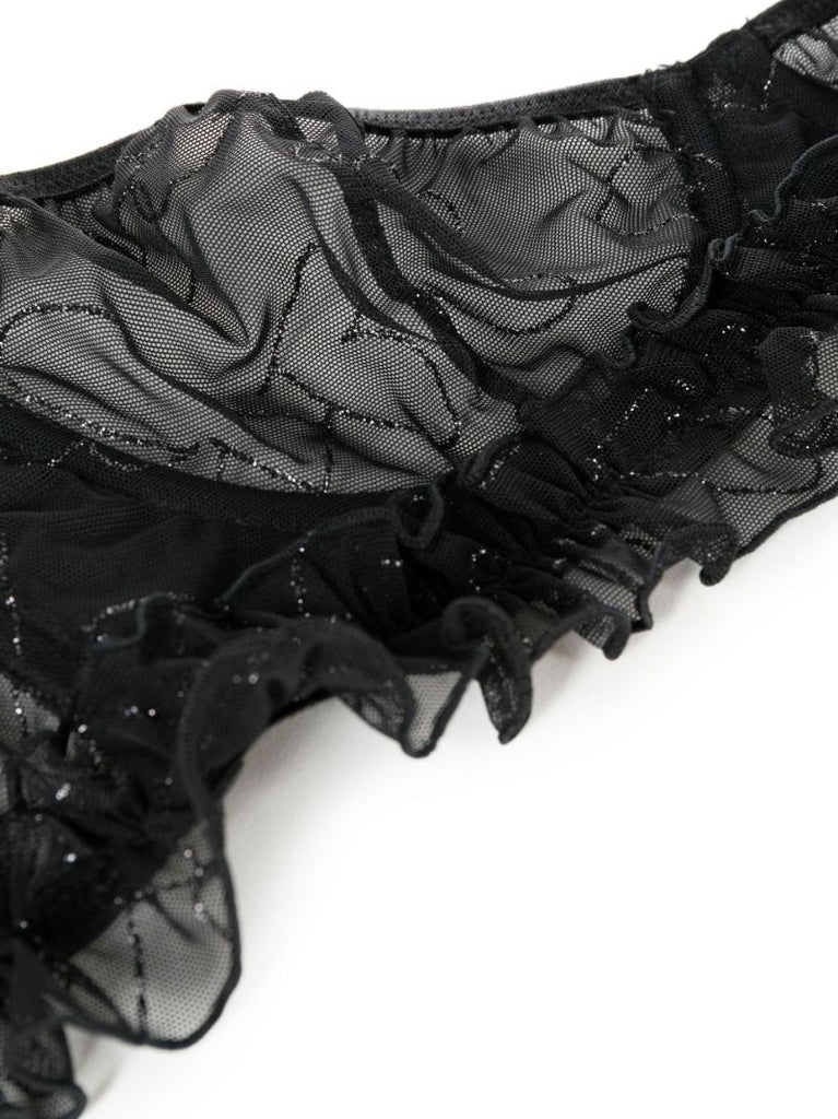 Black Falaise Sheer Underwire Bra