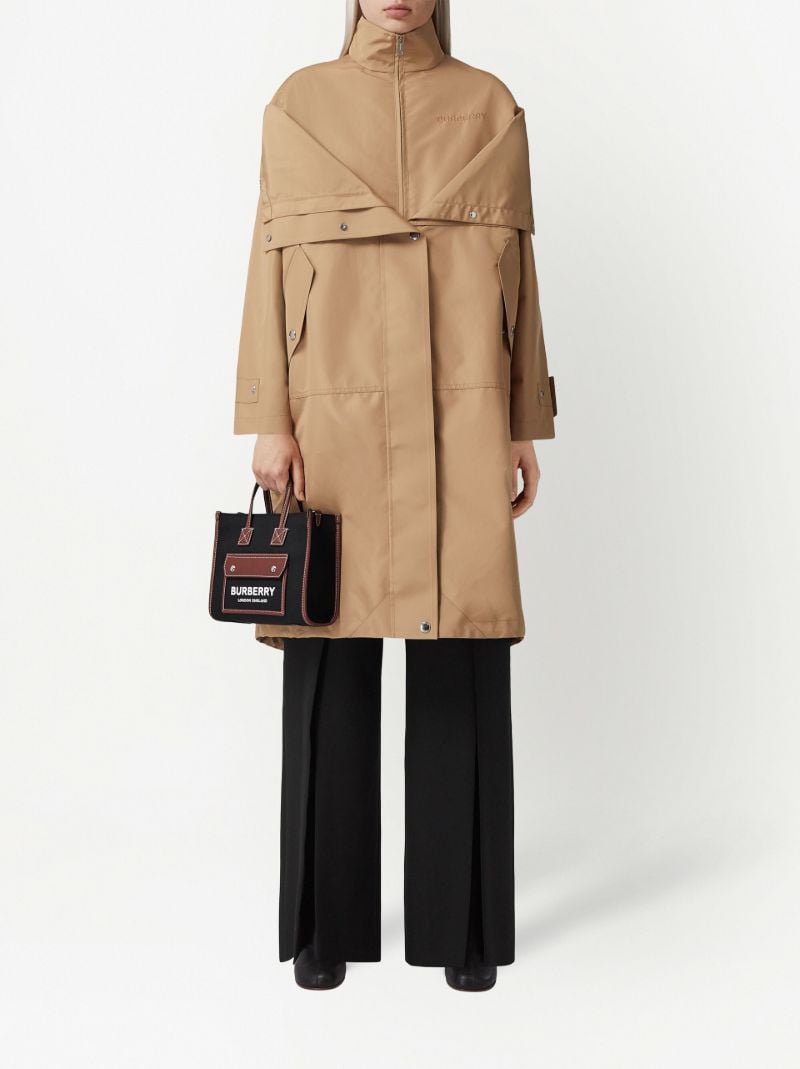 Brown Hooded Trench Coat