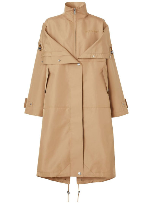 Brown Hooded Trench Coat