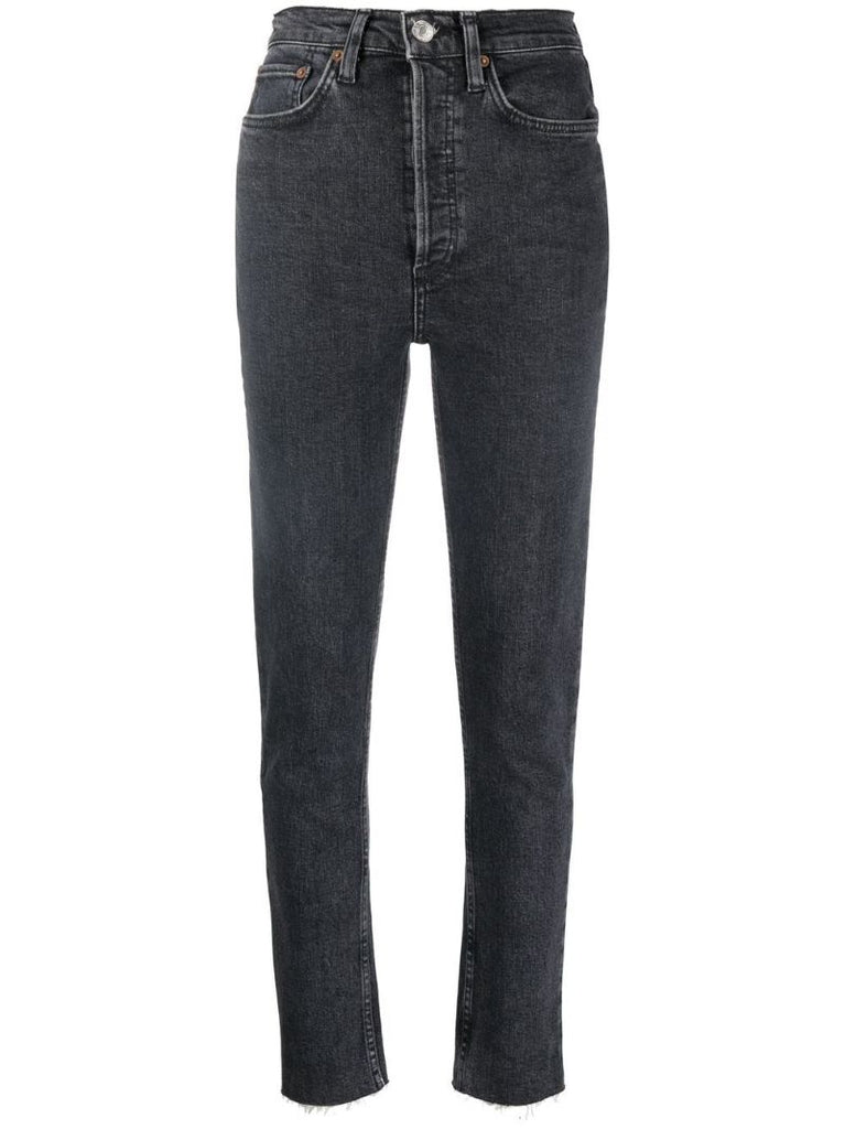 Black 90s High-rise Skinny Jeans