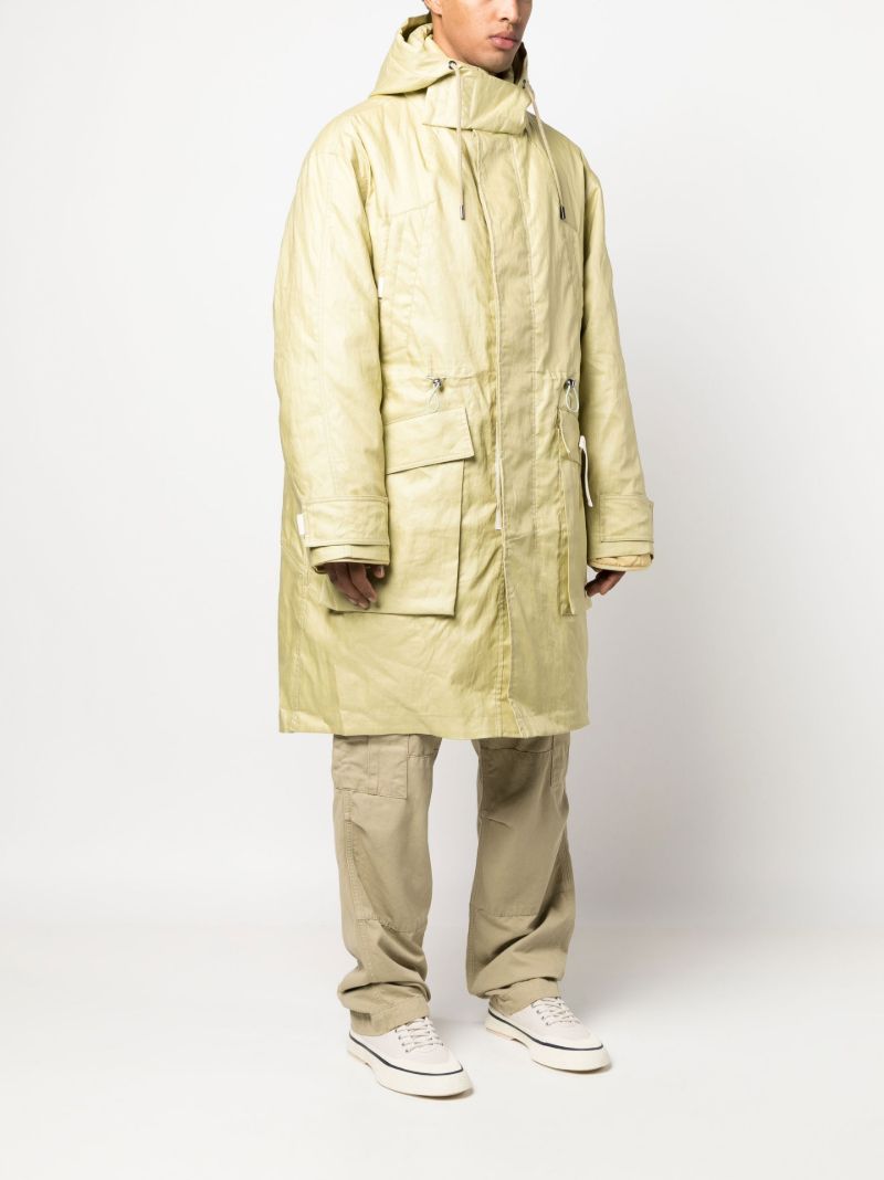 Green La Parka Linen Cozi Coat