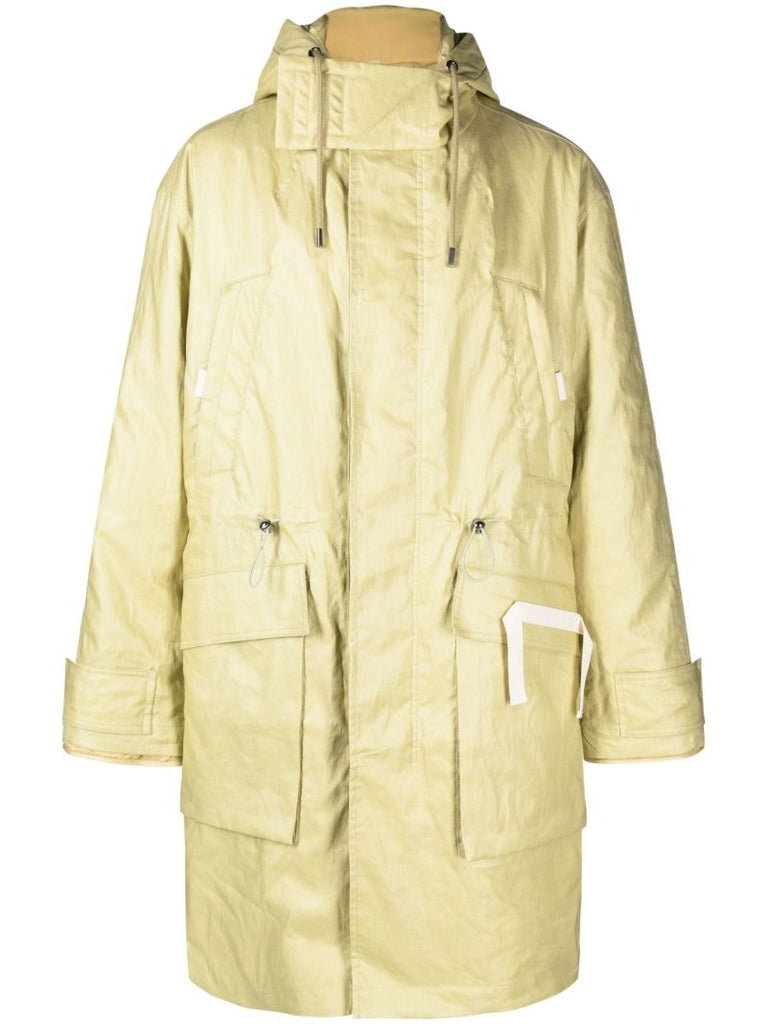 Green La Parka Linen Cozi Coat