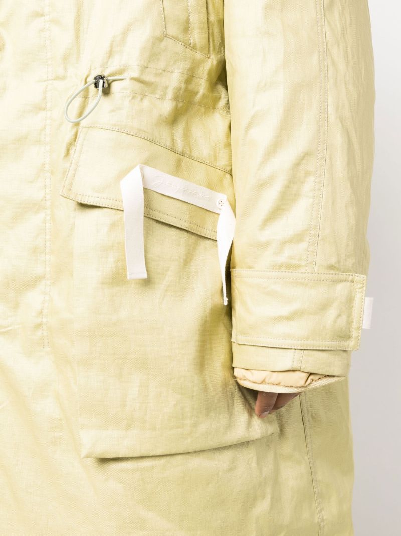 Green La Parka Linen Cozi Coat