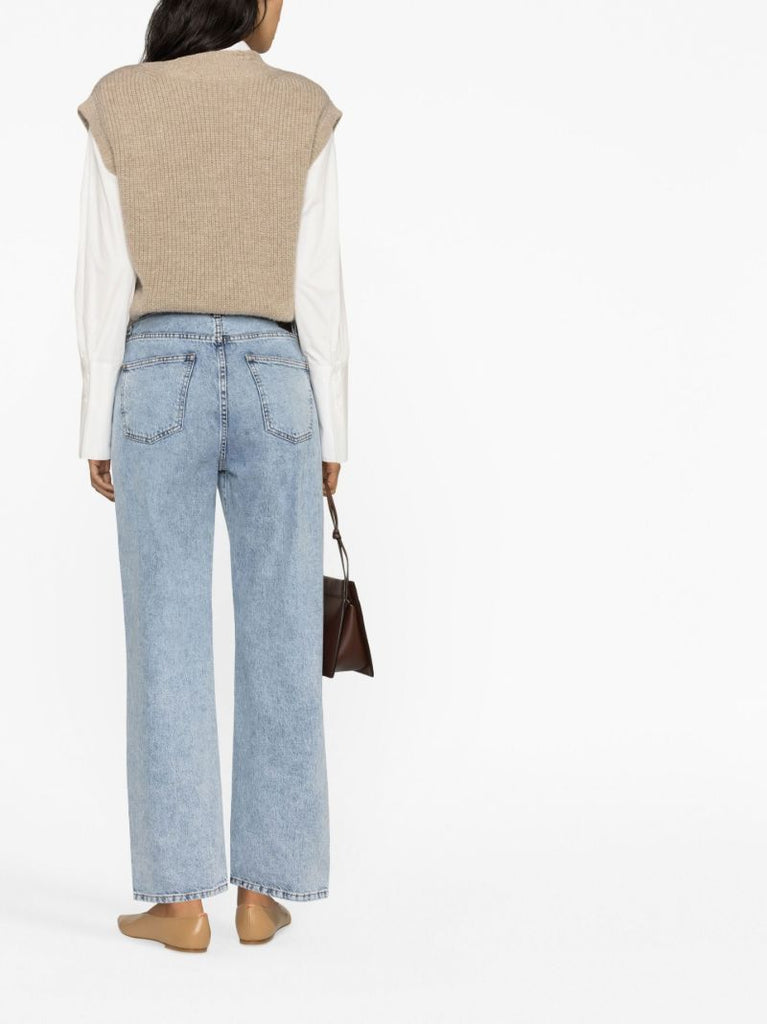 Blue Sofie  Straight-leg Jeans