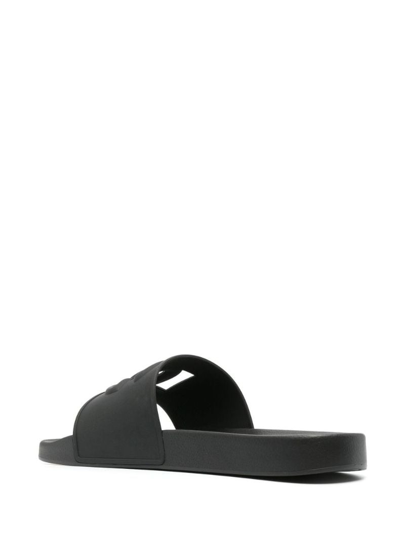 Black Dg Rubber Slides