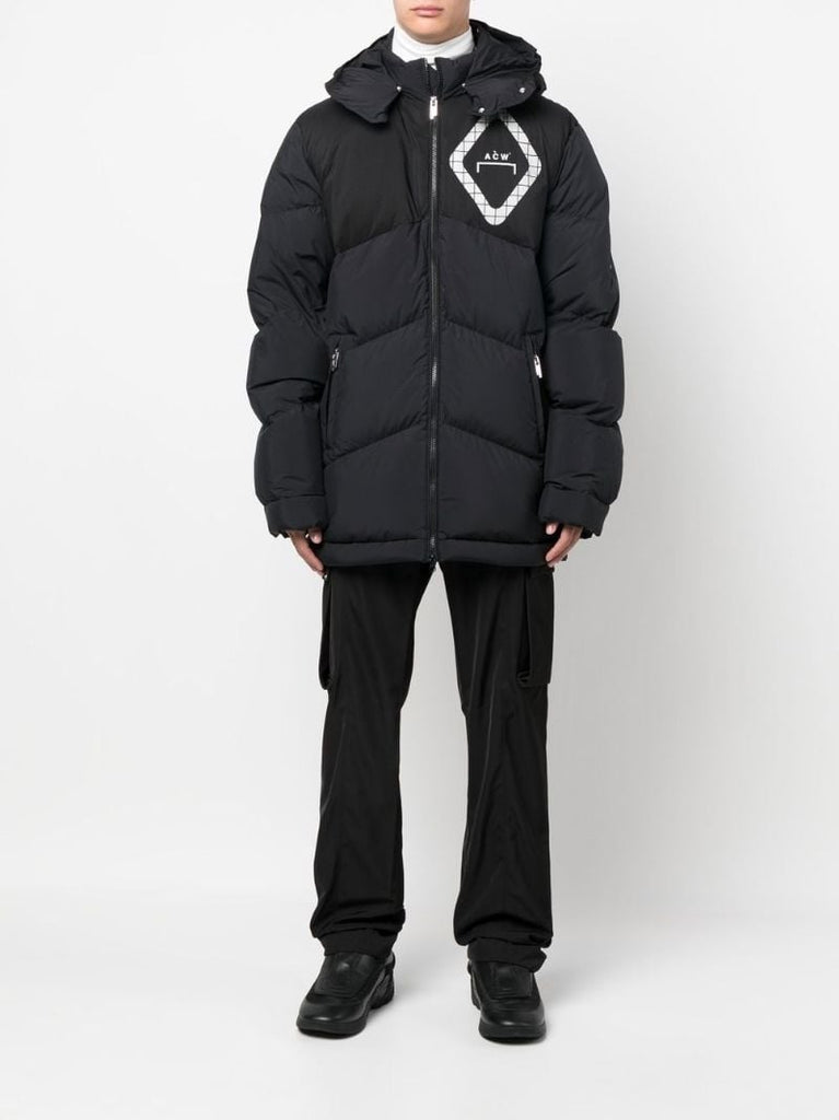 Black Hooded Padded Jacket