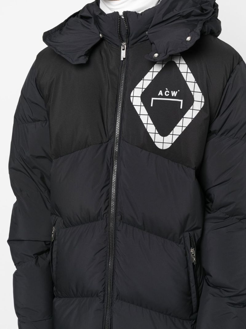 Black Hooded Padded Jacket