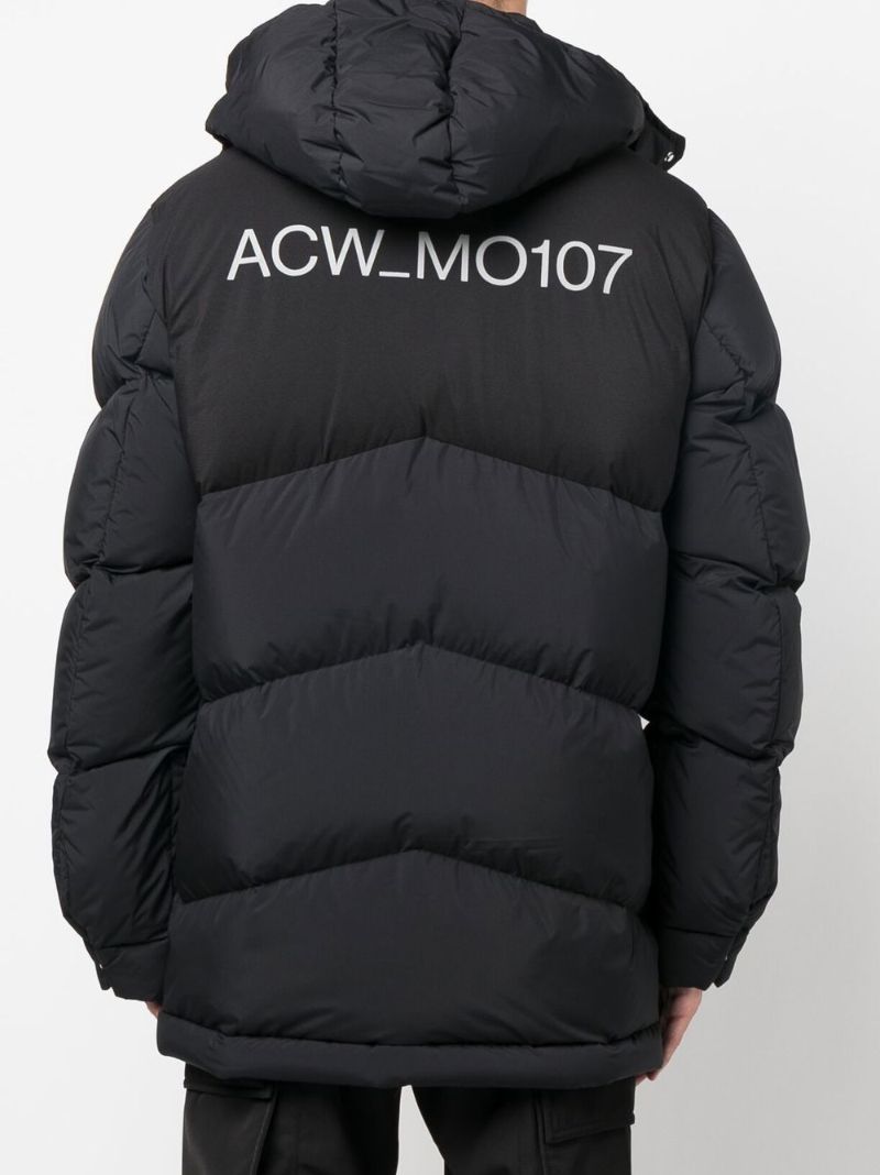 Black Hooded Padded Jacket