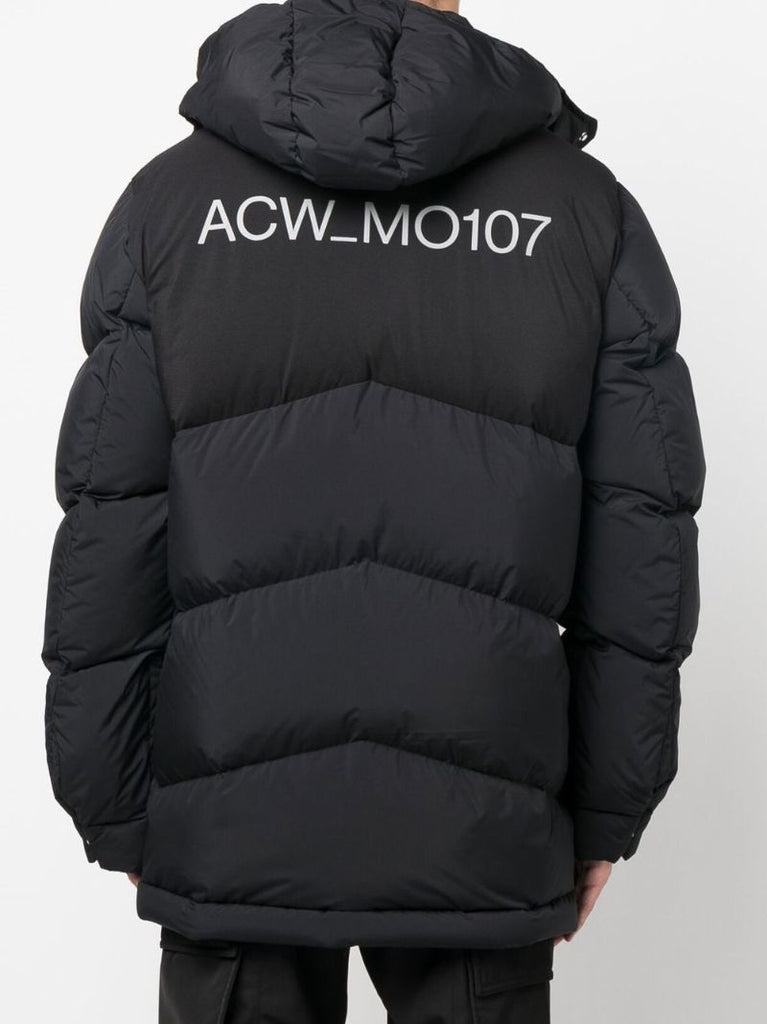Black Hooded Padded Jacket