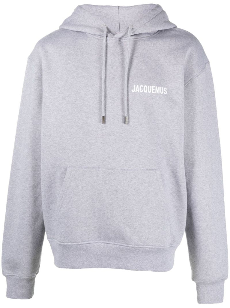 Grey Le Sweatshirt Logo Organic Cotton Hoodie
